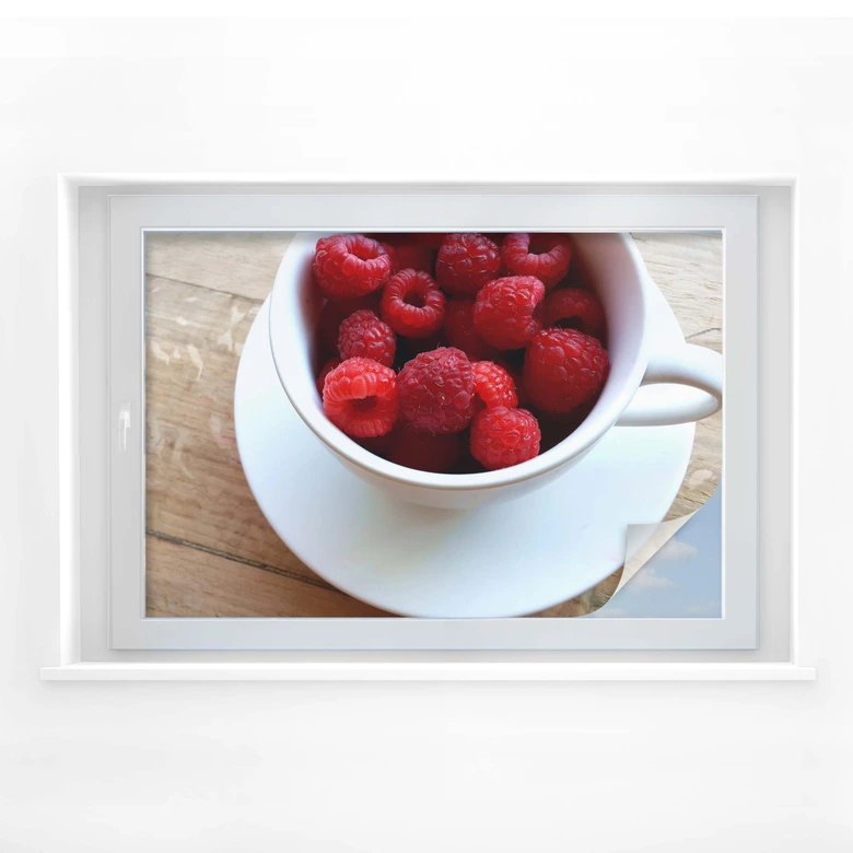 Window foil Raspberries 