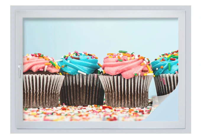 Window foil Party Cupcakes 