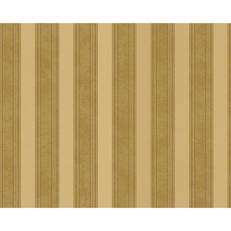 Papier peint Versace Wallpaper Creamy Barocco jaune, métallique 