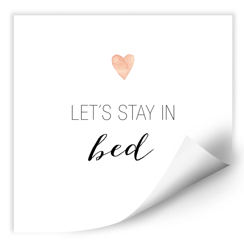 Wallprint Confetti & Cream - Let's stay in bed 