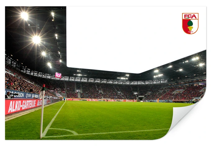 Wallprint - FC Augsburg Stadion Eckfahne 