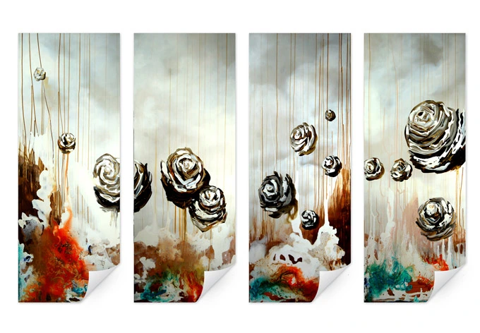 Wallprint - Fedrau - Paradiesisch (4-teilig) 