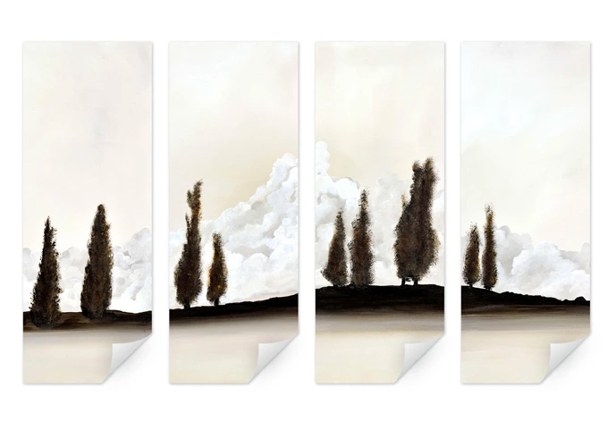 Wallprint - Fedrau - Ruhe (4-teilig) 