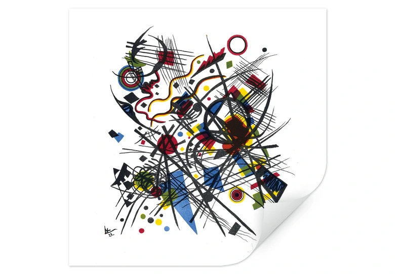 Wallprint Kandinsky - Lithographie fuer die Bauhausmappe 