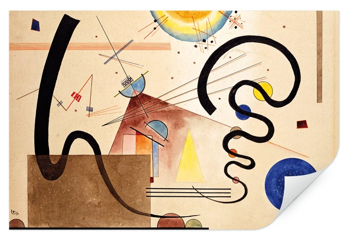 Wallprint Kandinsky - Zwei Bewegungen 