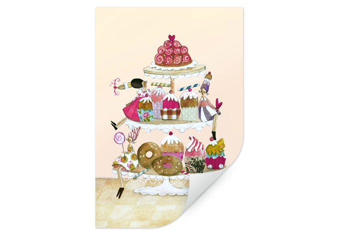 Wallprint Leffler - Muffin Glitzerparade  