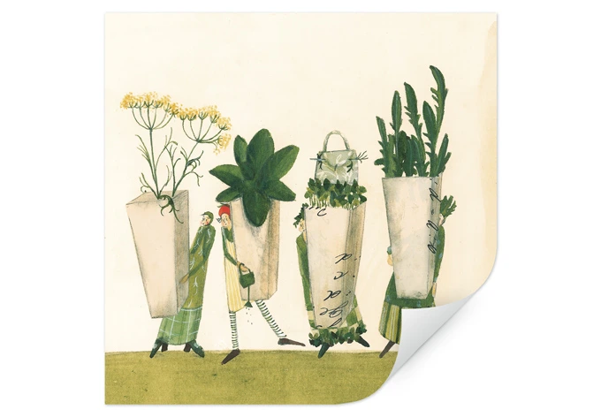 Wallprint Leffler - Kräutersamen 