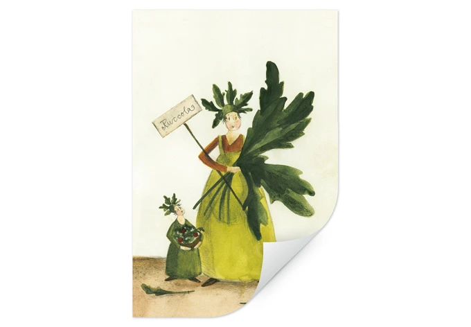 Wallprint Leffler - Ruccolamädchen 