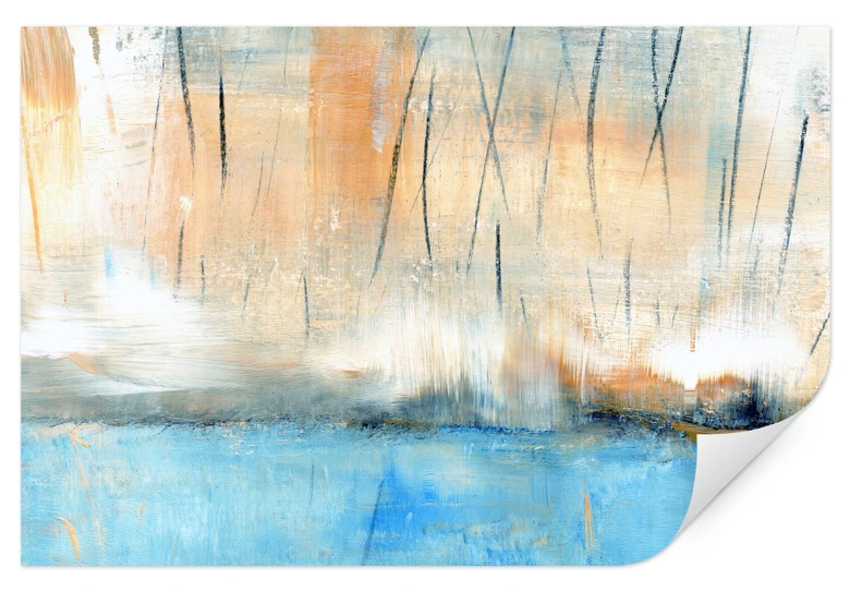 Wallprint Niksic - Wasserblau 