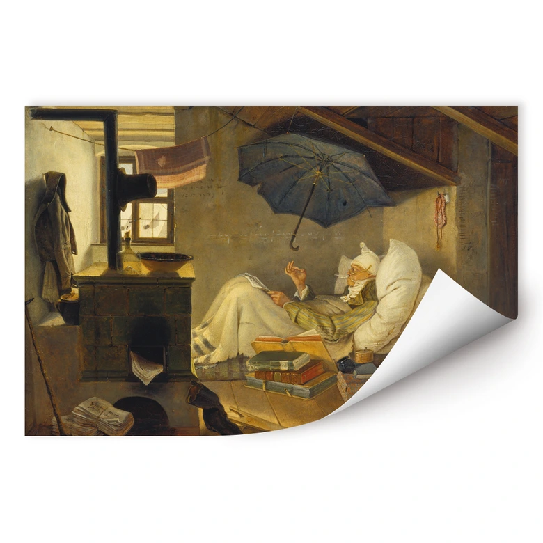 Wallprint - Spitzweg - Der arme Poet 