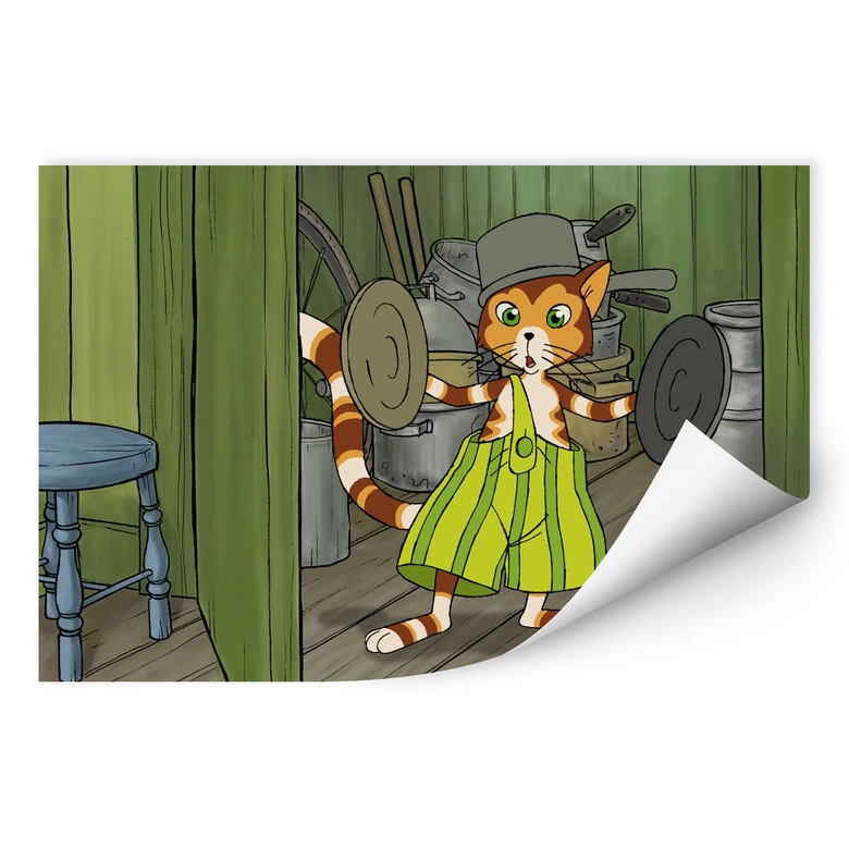 Wallprint - Pettersson und Findus - Findus der Musiker 