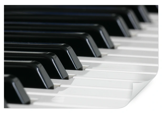 Muurprints Piano 