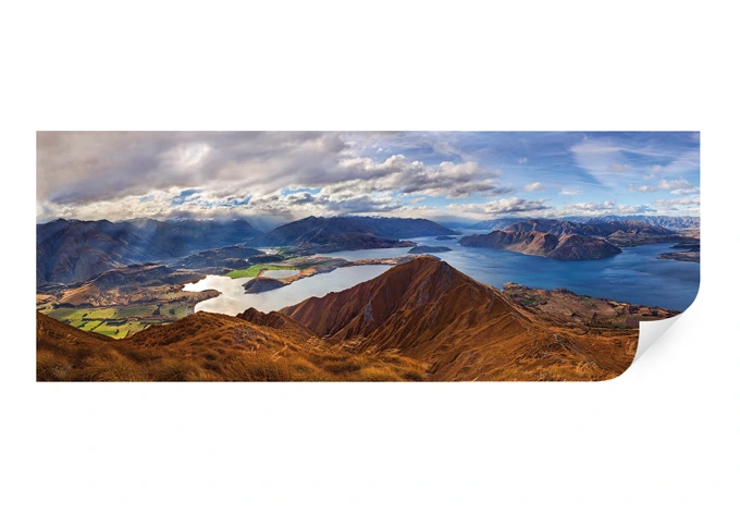 Wallprint Yan - Aussicht vom Roys Peak - Panorama 