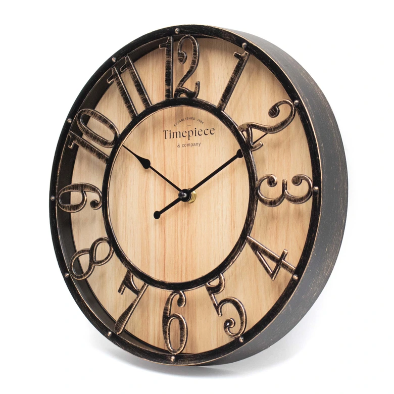 Wanduhr Mit Geweih Design - Geräuschlose PVC Uhr 25,4cm Für Küche, Büro & Wohnzimmer