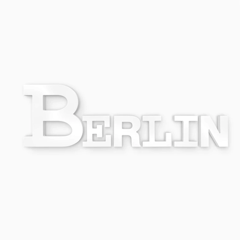Straße In Berlin Kurzwort 6 Buchstaben Dekobuchstaben Berlin mixed - 3D Buchstaben als Dekoration | wall-art.de