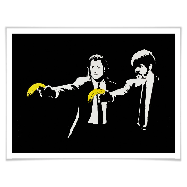 Poster Banksy - Pulp Fiction | wall-art.de
