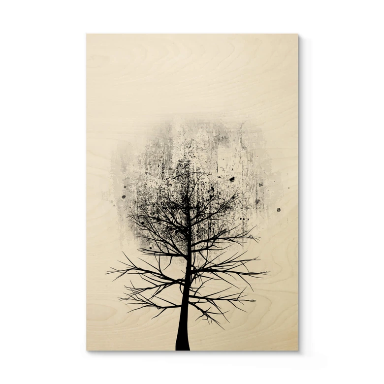 Houten Poster - Kubistika - Tree Study 