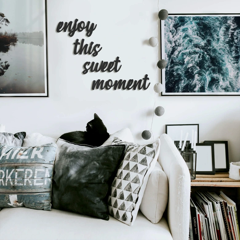 MDF Decoratie Enjoy this Sweet Moment 