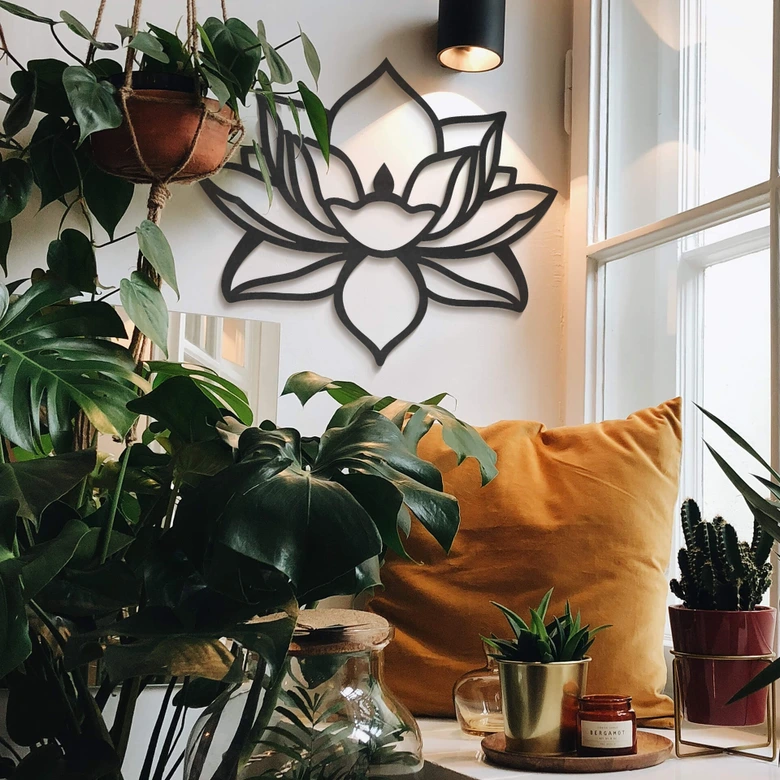 Decoro MDF - Fiore di loto 