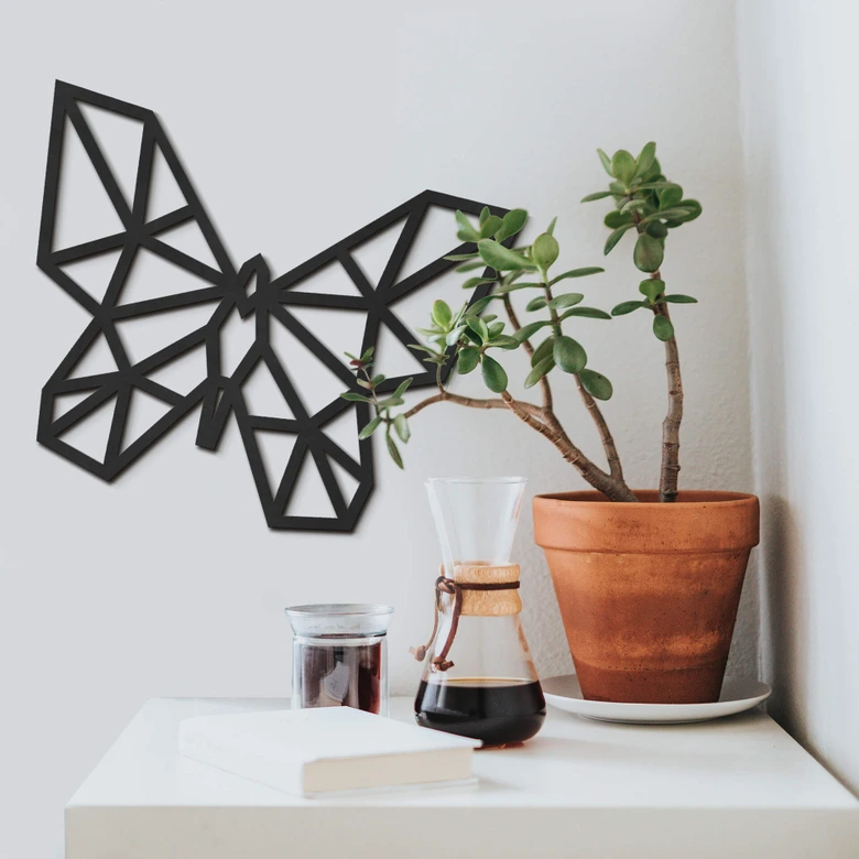 MDF - Holzkunst Origami Schmetterling 