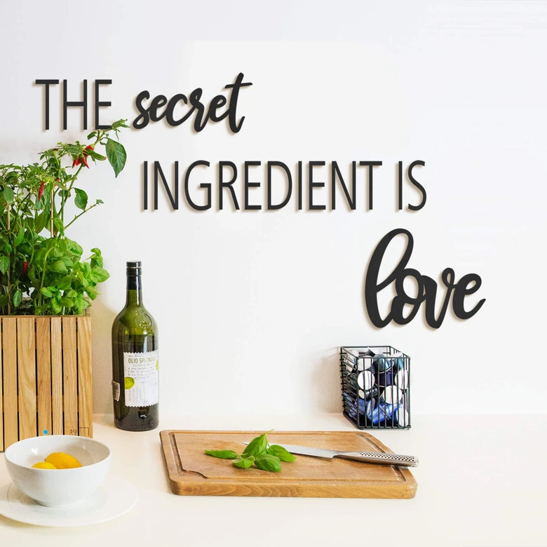 MDF Decoratie The Secret Ingredient is Love 