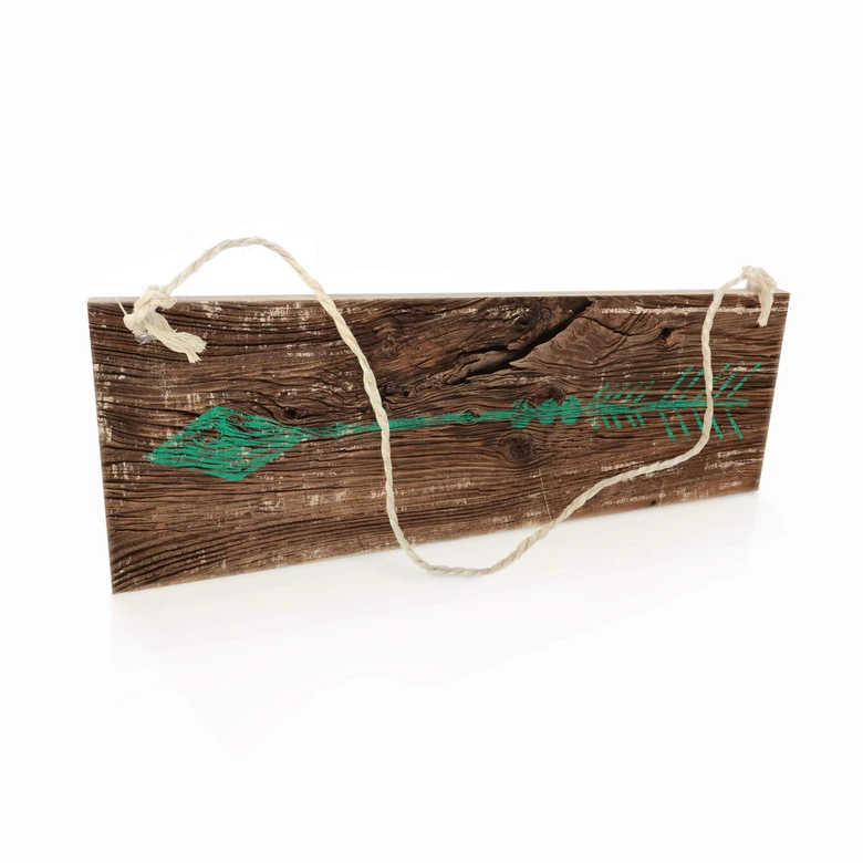 Holzschild Pfeil Grün 