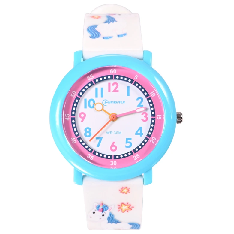 Sport Armbanduhr | Digitale Uhr für Kinder und Jugendliche | Weiß Einhorn 