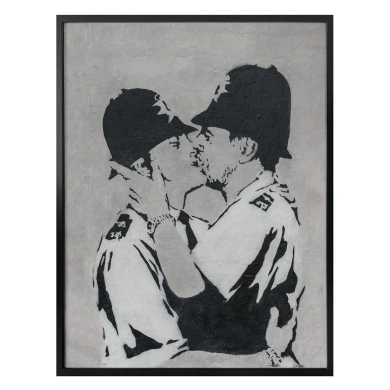 Poster Banksy - Kissing Policemen 