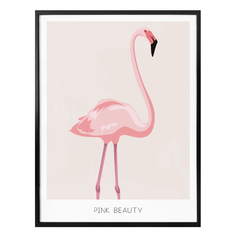 Poster Pink Beauty - Flamingo 