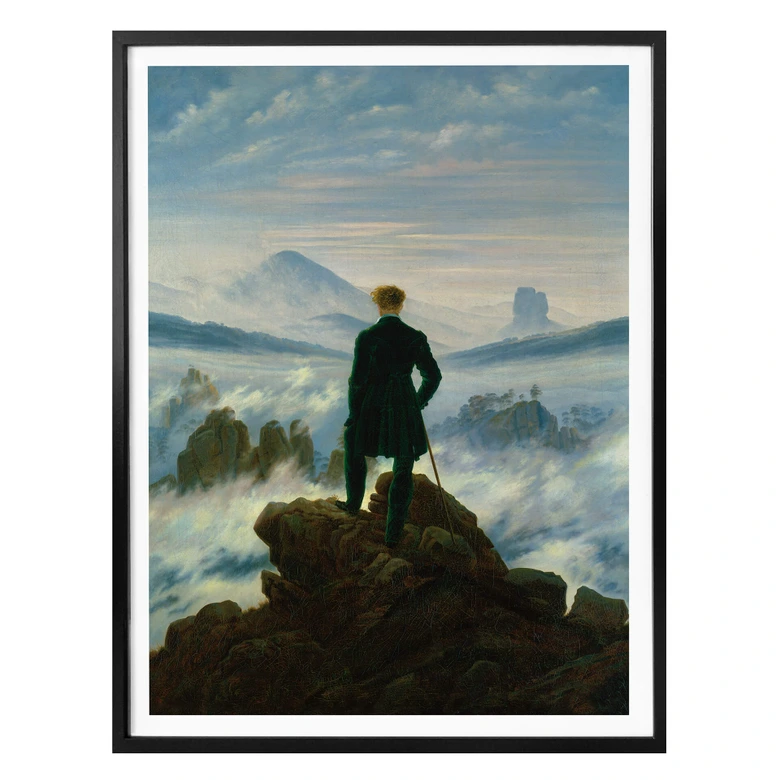 Poster Friedrich - Der Wanderer über dem Nebelmeer - aus der LandIDEE Wohnen & Deko Kollektion 