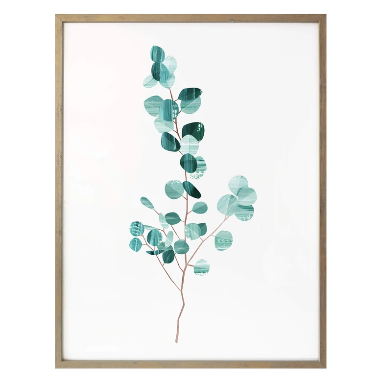 Poster Goed Blauw - Das Eukalyptusblatt 