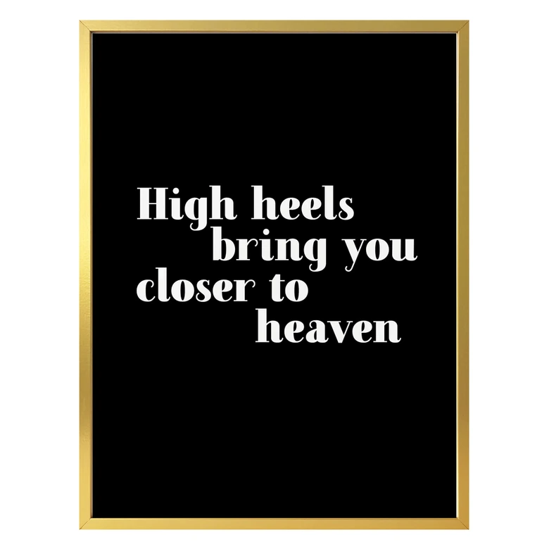 Póster Los tacones altos te acercan 
