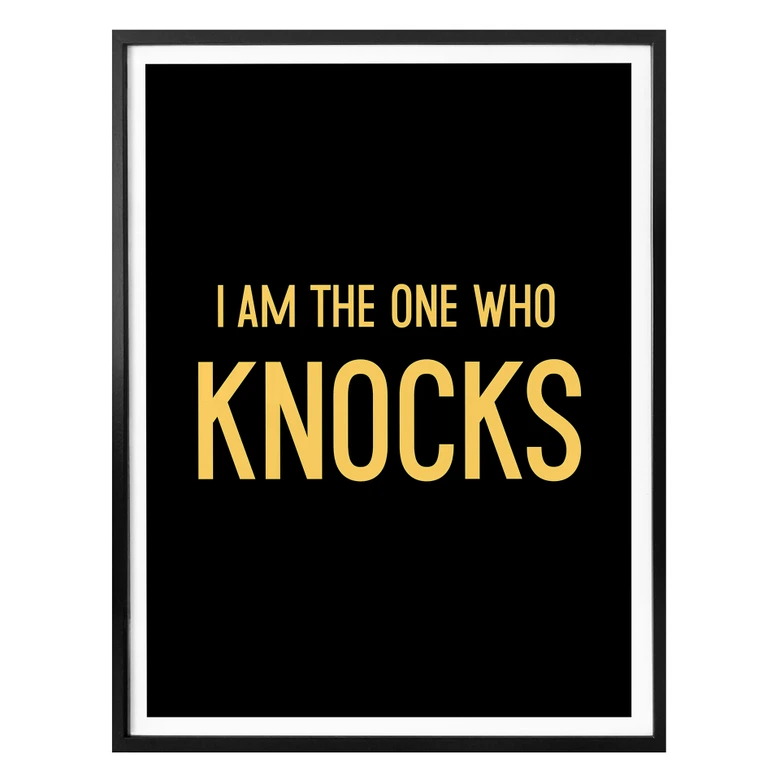 Poster I am the one who knocks 