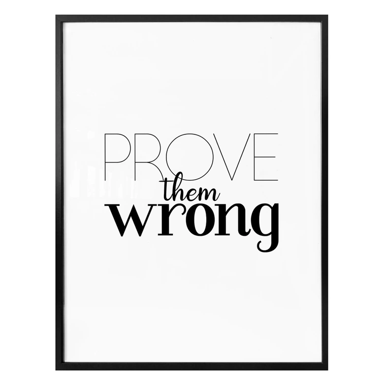 Poster Prove them wrong 