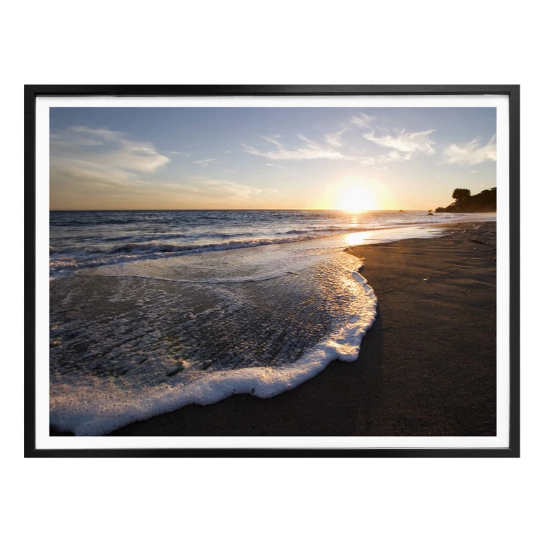 Poster Sonnenuntergang am Meer 