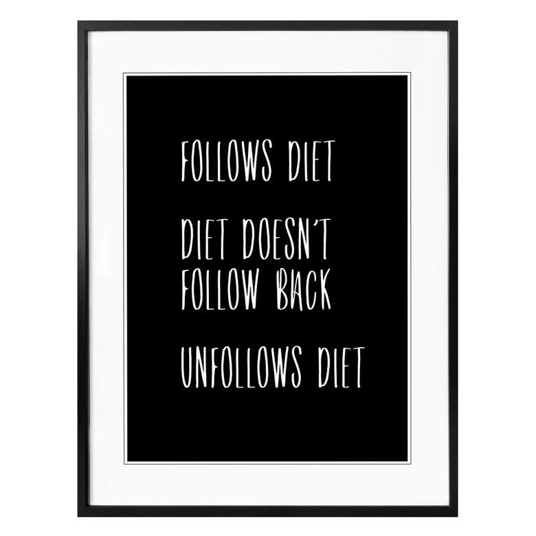 Poster följer inte diet 