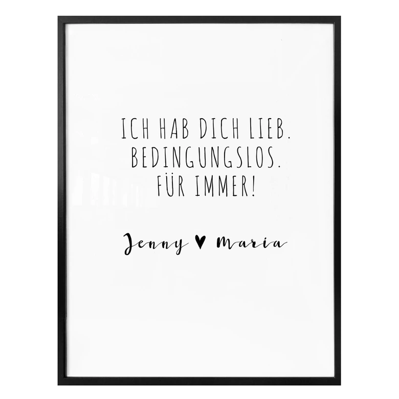 Affiche Texte libre - Meilleurs amis 