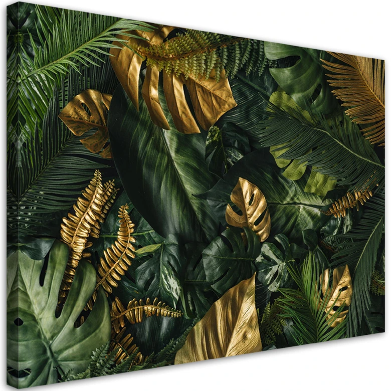 Leinwandbild, Tropische Monstera Blätter Pflanzen 