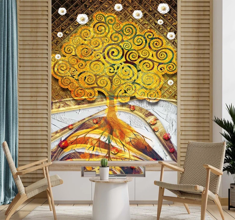 Fototapete, Magischer Baum des Lebens Klimt 