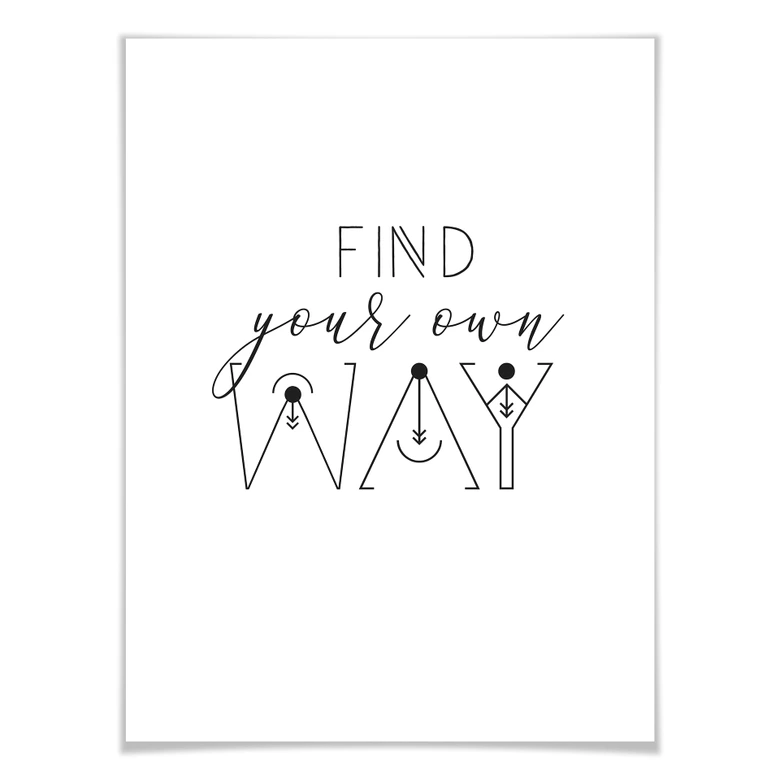Poster Find your own way 