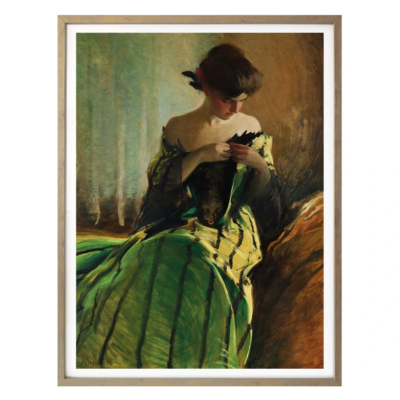 Poster - Alexander - Schwarz und Grün 