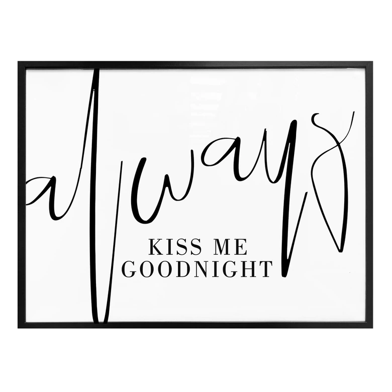 Póster Siempre un beso de buenas noches 