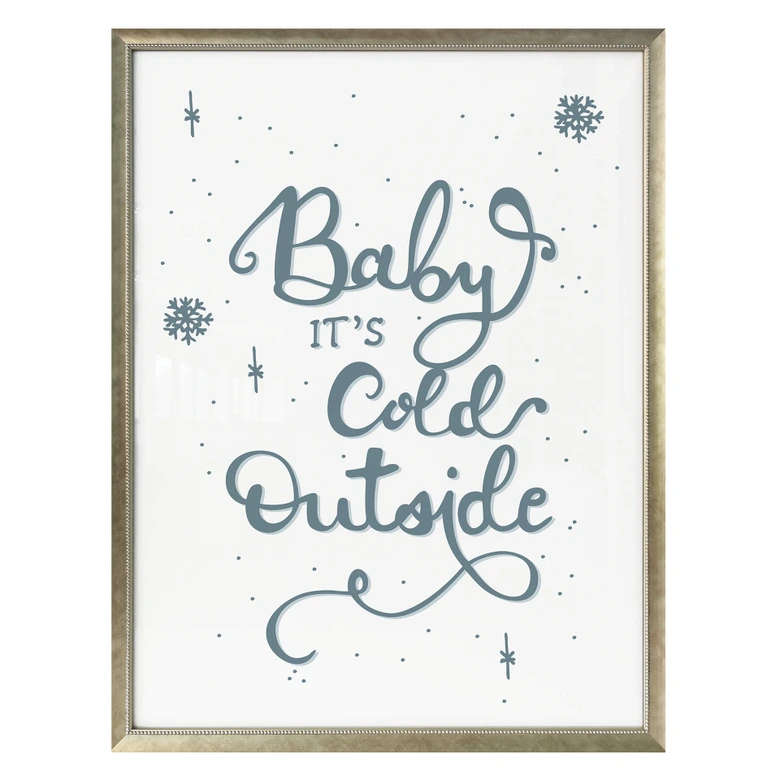 Poster Baby it's cold outside 