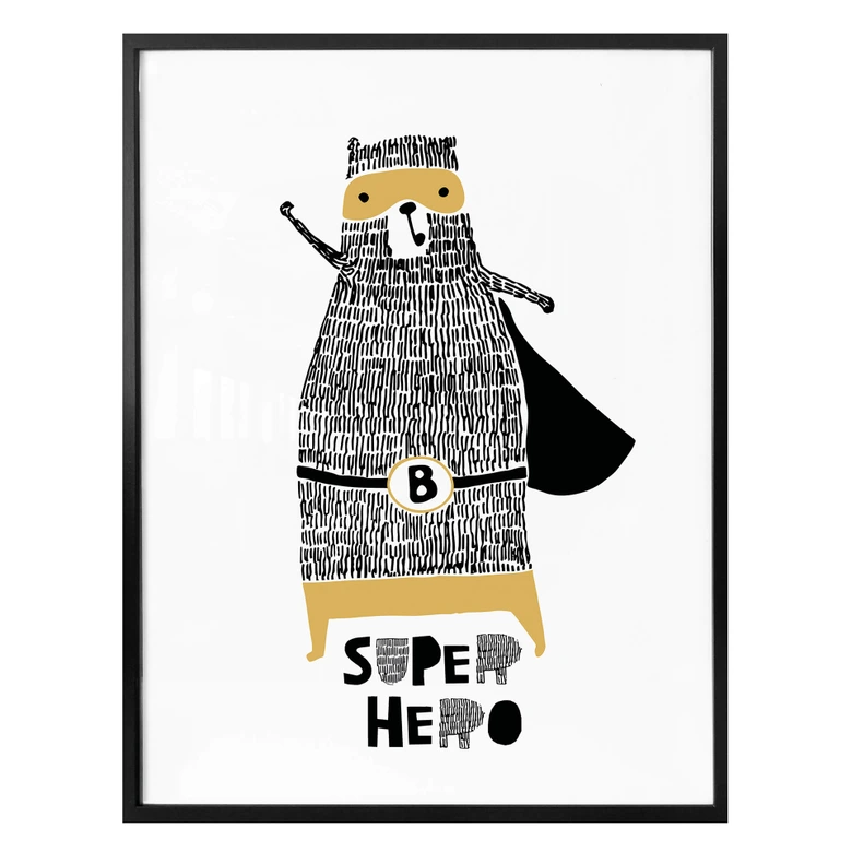 Poster - Bärenstarker Superheld 