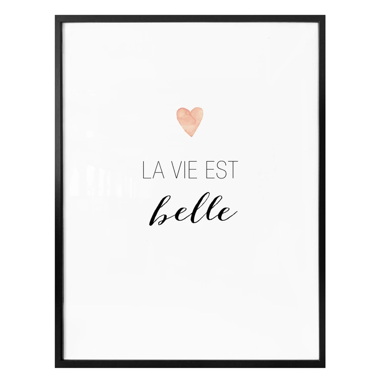 Poster Confetti & Cream - La vie est belle 