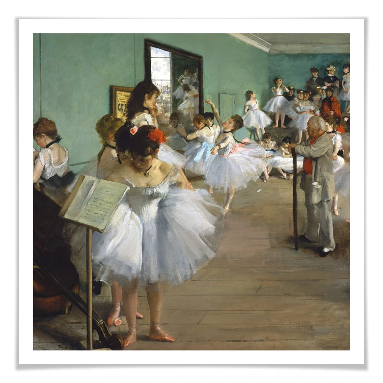 Poster Degas - Die Tanzklasse 
