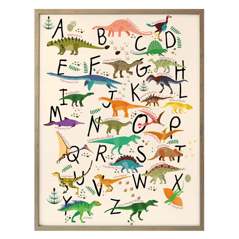 Poster Dinosaur Alphabet 