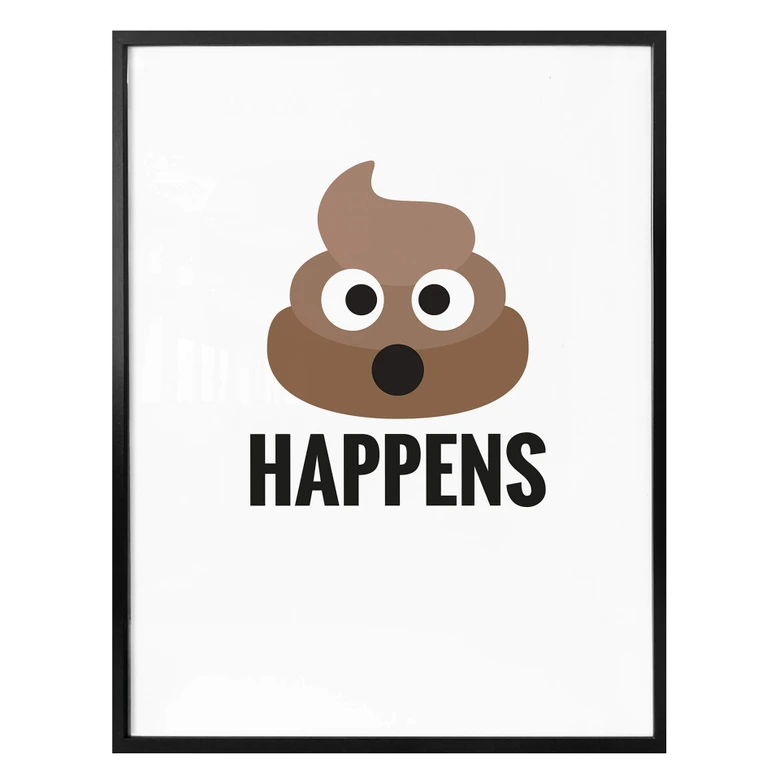 Poster - Emojione - Shit happens 