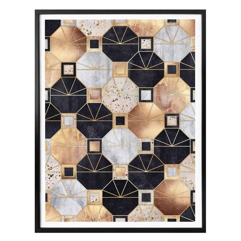 Poster Fredriksson - Gold and Black 