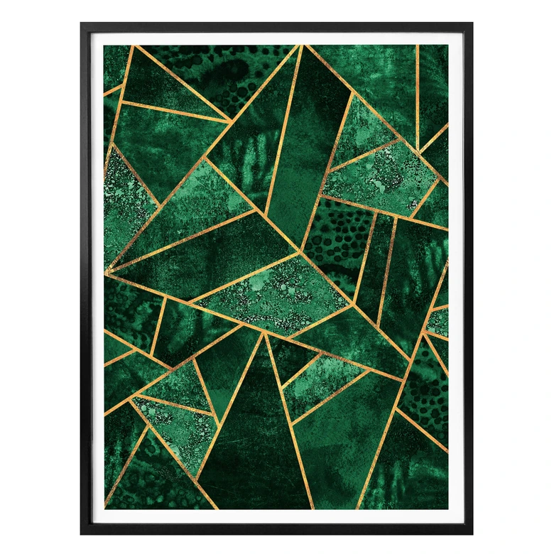Poster Fredriksson - Dark Green Emeralds 